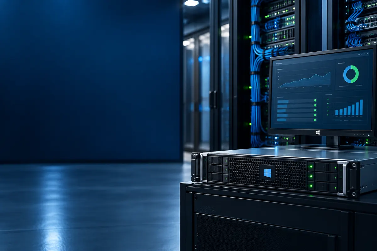 Servidor empresarial para hosting Windows con panel de administración