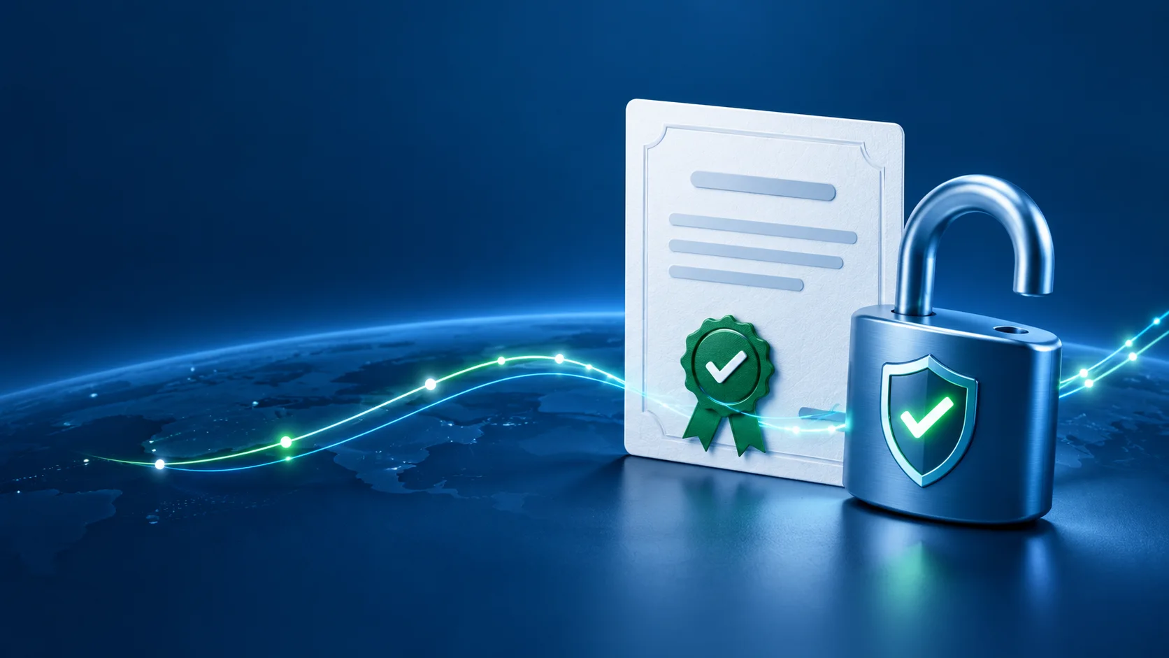 Certificado SSL con candado de seguridad