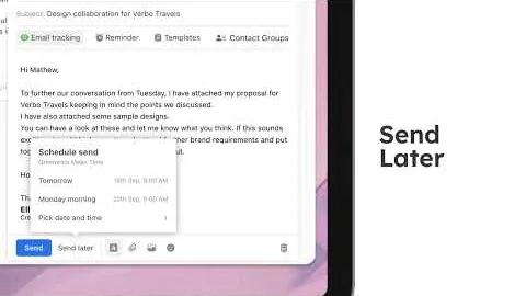 Vista previa del video de introducción a Titan Email: correo con envío programado