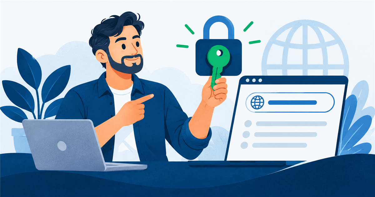 Equipo de negocio revisando el control y acceso de su dominio