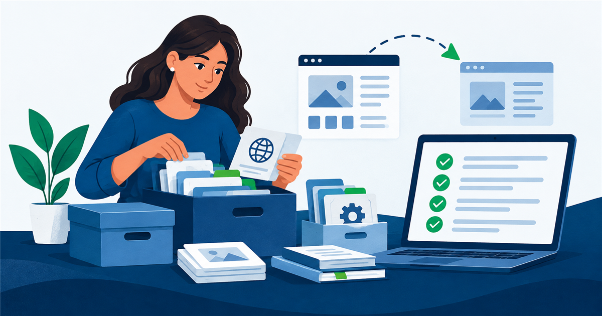 Lista de verificación para mover una página web a otro hosting